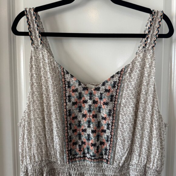 Skies Are Blue Cream Embroidered Maxi Dress - Picture 2 of 8